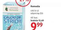Calciu si vitamina D3 Remedia