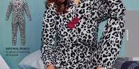 Pijama salopeta cu imprimeu leopard Onesie