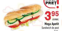 Sandwich de post Mega Apetit