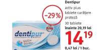 Tablete curatare proteza Dentipur Activ Plus