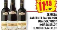 Zestrea Cabernet Sauvignon demisec/Pinot Noir&Merlot demidulce/Merlot demisec