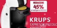 Espressor KRUPS PICCOLO KP1002, 0.6l, 1500W, 15 bar, alb