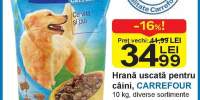 Hrana uscata pentru caini Carrefour