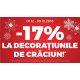 17% Reducere la decoratiunile de Craciun