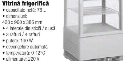 Vitrina frigorifica 78 litri