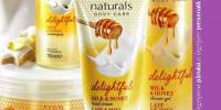 Set ingrijire cosmetice cu aroma de lapte si miere