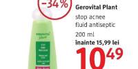 Fluid antiseptic Gerovital Plant stop acnee