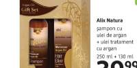 Set cadou cosmetice Alix Natura sampon cu ulei de argan + ulei tratament