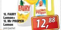 1 L Fairy Lemon + 1 L Mr. Proper Lemon