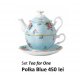 Set Tea for One Polka Blue