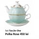 Set Tea for One Polka Rose