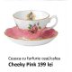 Ceasca cu farfurie ceai/cafea Cheeky Pink