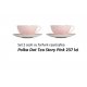 Set 2 cesti farfurii ceai/cafe Polka Dot Tea Story Pink
