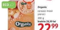 Cereale musli piersici Organix