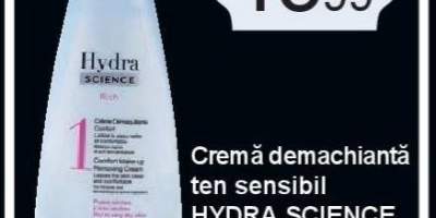Crema demachianta ten sensibil Hydra Science