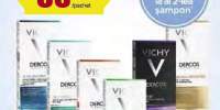 50% Reducere la al doilea produs VICHY Dercos cumparat