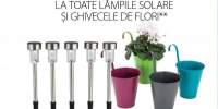 Reducere intre 30-70% la toate lampile solare si ghivecele de flori