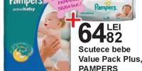 Scutece bebe Value Pack Plus, Pampers