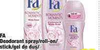 Deodorant spray/roll-on/stick/gel de dus/ sapun lichid Fa