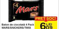 Baton de ciocolata 4 pack Mars/Snickers/Twix