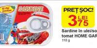 Sardine in ulei/sos tomat Home Garden 110 grame