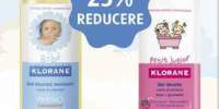 25% REducere la produsele Klorane Bebe sau Petit Junior