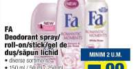 Fa deodorant spray/ roll-on/ stick/ gel de dus/ sapun lichid