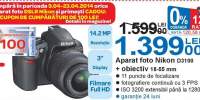 Aparat foto Nikon D3100 + obiectiv 18-55 milimetri