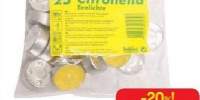 Set x 25 lumanari pastile anti-tantari Citronella