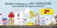 20% reducere la produsele din gama accesorii pentru bebelusi