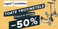 Trotinete Cygnus si Hudora: 50% reducere