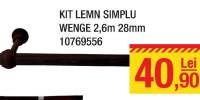 Kit Lemn simplu Wenge 2.6 m