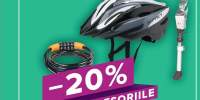 20% reducere la toate accesoriile pentru biciclete