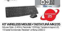 Kit wireles mouse + tastatura Logitech MK235