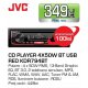 CD player JVC 4X50W BT USB RED KDR794BT