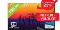 Televizor OLED Smart UHD 4K, WebOS AI, 139cm, LG OLED55E8PLA