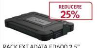 Rack extern ADATA ED600, 2.5 inch, SSD/HDD, USB 3.1, AED600-U31-CBK