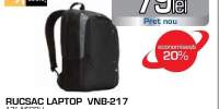 Rucsac laptop CASE LOGIC VNB-217, 17", negru
