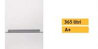 Combina frigorifica BEKO RCSA365K20W, 346 l, 185 cm, A+, alb
