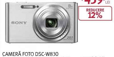 Camera foto digitala SONY DSC-W830, 20.1 Mp, 8x, argintiu
