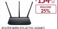 Router Wireless ASUS RT-AC53 AC750, 300 + 433 Mbps, Gigabit, negru