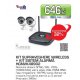 Kit supraveghere video wireless HOMEGUARD HGNVK48902, 4 canale + Kit sistem alarma