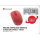 Mouse Wireless MICROSOFT Mobile 1850, 1000 dpi, rosu