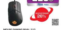 Mouse Gaming STEELSERIES Rival 310, 12000 dpi, negru