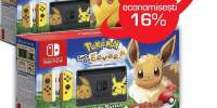 Consola Nintendo Switch Let's Go Pikachu Limited Edition + joc Pokemon: Let's Go Pikachu + controller Poke Ball Plus