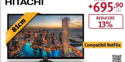 Televizor LED Smart HD, 81 cm, HITACHI 32HE2000