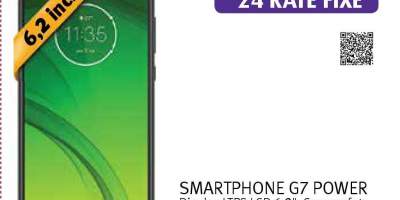 Telefon MOTOROLA G7 Power, 64GB, 4GB RAM, Dual SIM, Black