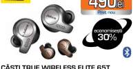 Casti JABRA Elite 65t, microfon, in ear, True Wireless, negru-auriu
