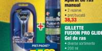 Gillette Fusion Pro Glide aparat de ras manual/ gel de ras