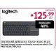 Tastatura Wireless LOGITECH Touch K400 Plus, USB, Layout US INT, negru